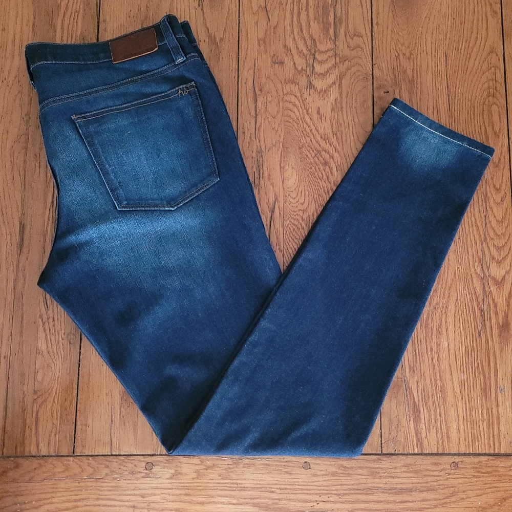 Womens Denim Slim Leg SIZE 31 TALL (32" inseam) Henry & Belle Dark Wash Jeans